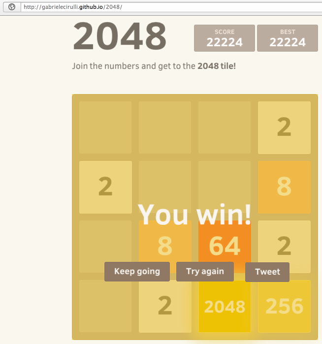 biggest number possible in 2048