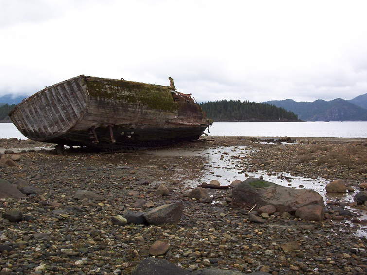 Shipwreck in Squirrel Cove