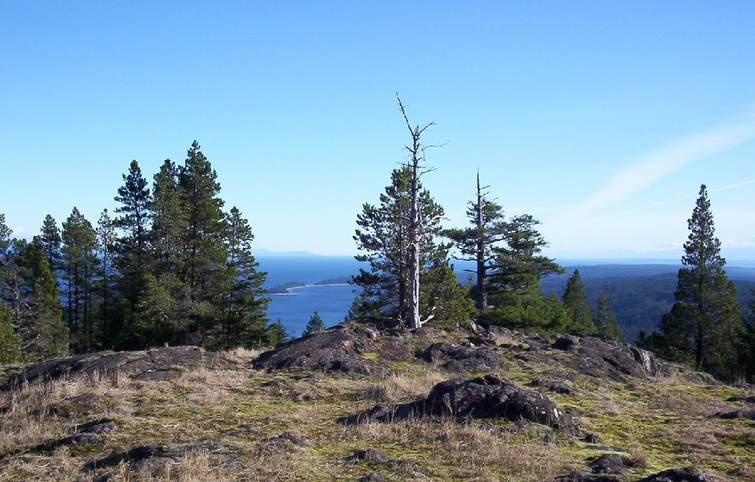 Chinese Mountains - View of Rebecca Spit from the North Peak