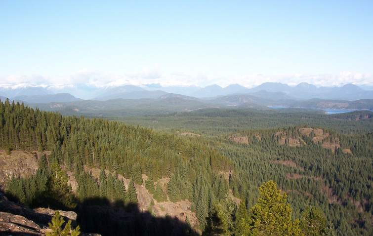 Chinese Mountains - View of the Coastal Range from the South Peak