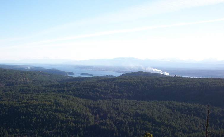 Chinese Mountains - View of Campbell River