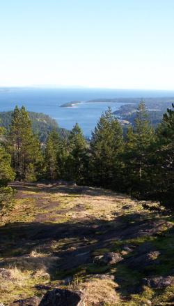 View of Rebecca Spit, Quadra Island