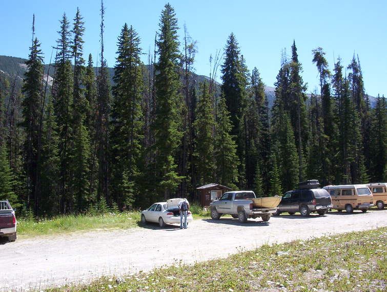 Nicol Creek trailhead in 'Top of the World' Park